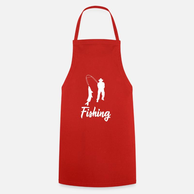 Pêche pêche pêche - Tablier de cuisine - rouge