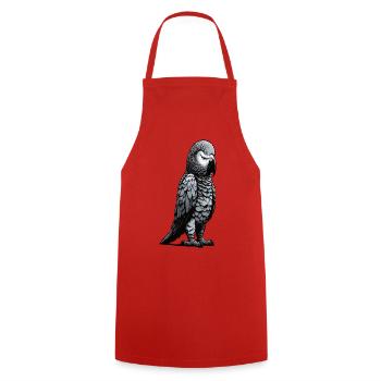 African grey parrot parrot owner parrot keeper - Cooking Apron - red - Front - AI Model Male 185 dark (185cm)