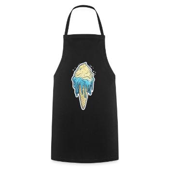 Eiscreme Eis - Cooking Apron - black - Front - AI Model Male 185 dark (185cm)