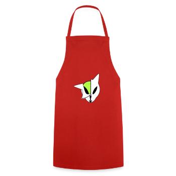 Aliekuroeil - Cooking Apron - red - Front - AI Model Male 185 dark (185cm)