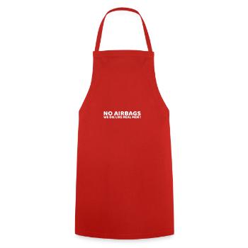 Airbags - Tablier de cuisine - rouge - Devant - AI Model Male 185 dark (185cm)