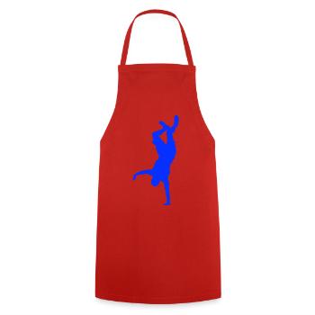 Breakdance Freeze - Tablier de cuisine - rouge - Devant - AI Model Male 185 dark (185cm)