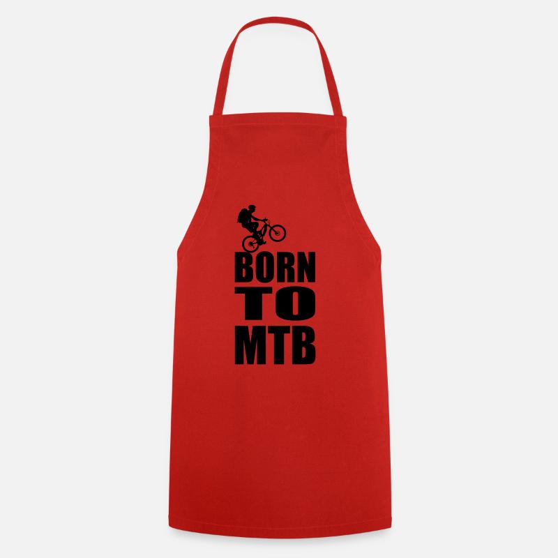 Born to MTB - Cooking Apron - red