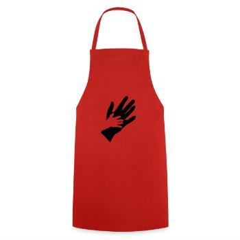 hand - Cooking Apron - red - Front - AI Model Male 185 dark (185cm)