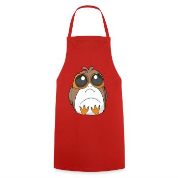 Petit porg - Tablier de cuisine - rouge - Devant - AI Model Male 185 dark (185cm)
