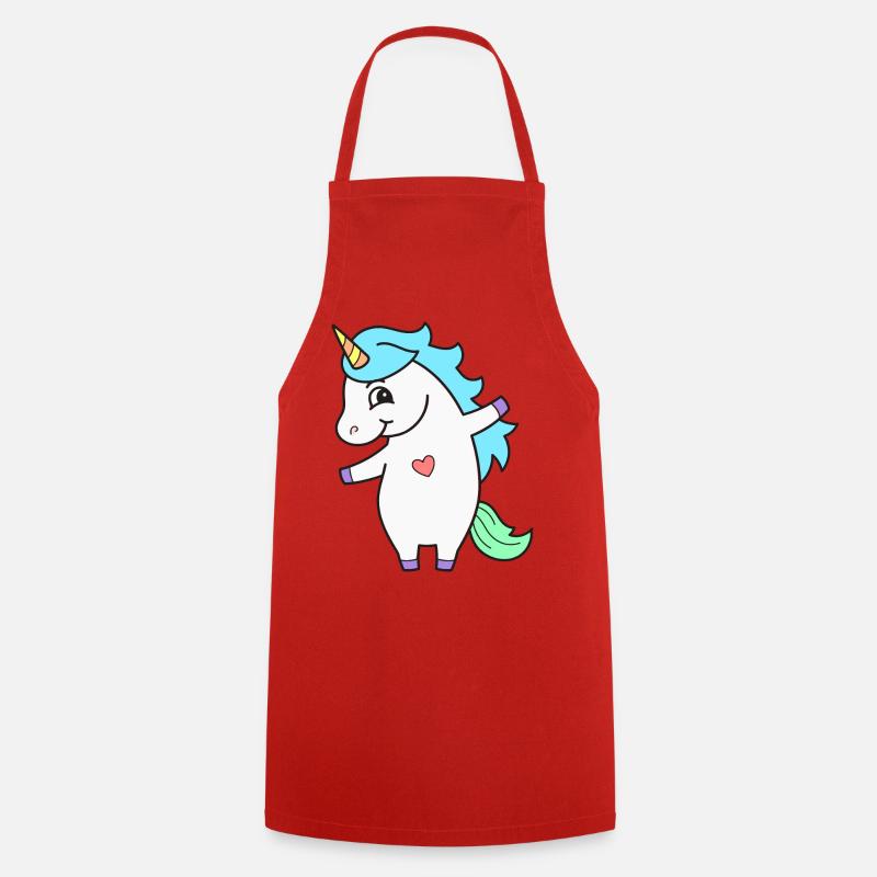 Einhorn Einhörner - Kochschürze - Rot