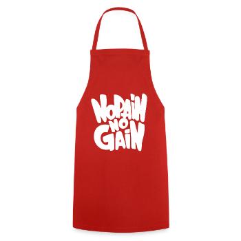 Gym Sport Kraftsport - Kochschürze - Rot - Vorne - AI Model Male 185 dark (185cm)