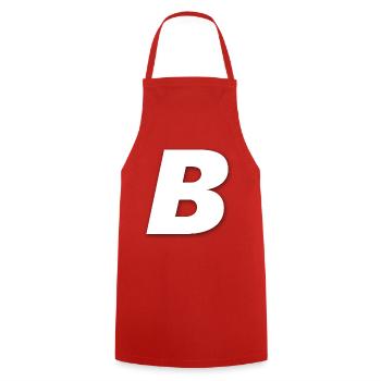 B - Tablier de cuisine - rouge - Devant - AI Model Male 185 dark (185cm)