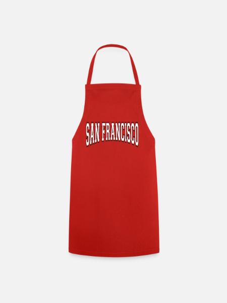 San Francisco - Cooking Apron - red