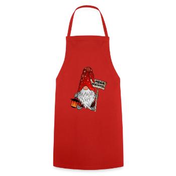 Mega Gnome – Le gnome de Noël ultime - Tablier de cuisine - rouge - Devant - AI Model Male 185 dark (185cm)