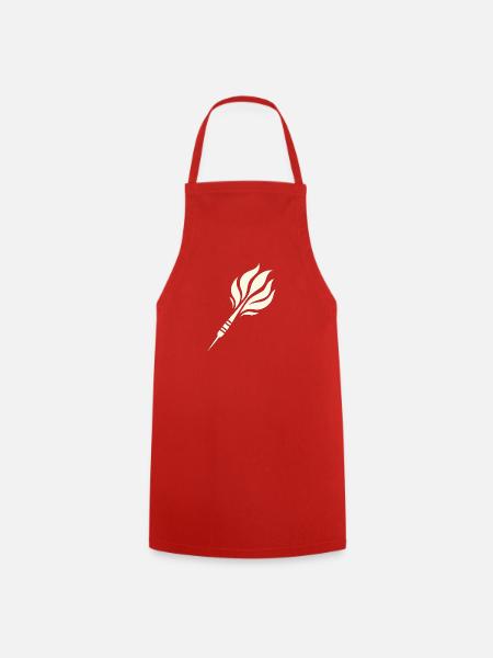 Dart Flame Design - Cooking Apron - red