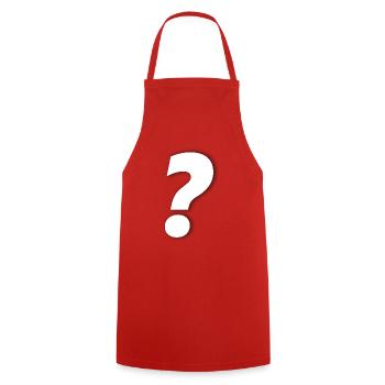 Point d’interrogation - Tablier de cuisine - rouge - Devant - AI Model Male 185 dark (185cm)