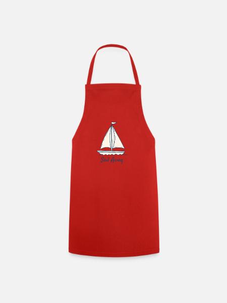 Voilier Ocean Conception minimale - Tablier de cuisine - rouge
