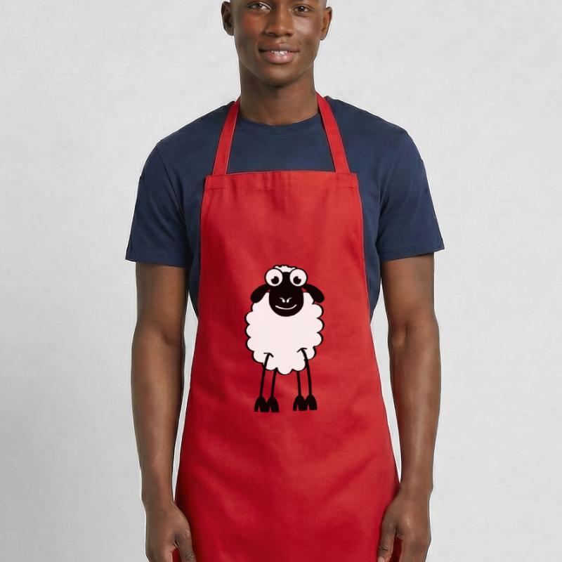 Schafe, weiße oder schwarze Schafe. Träumen oder schlafen Kochschürze