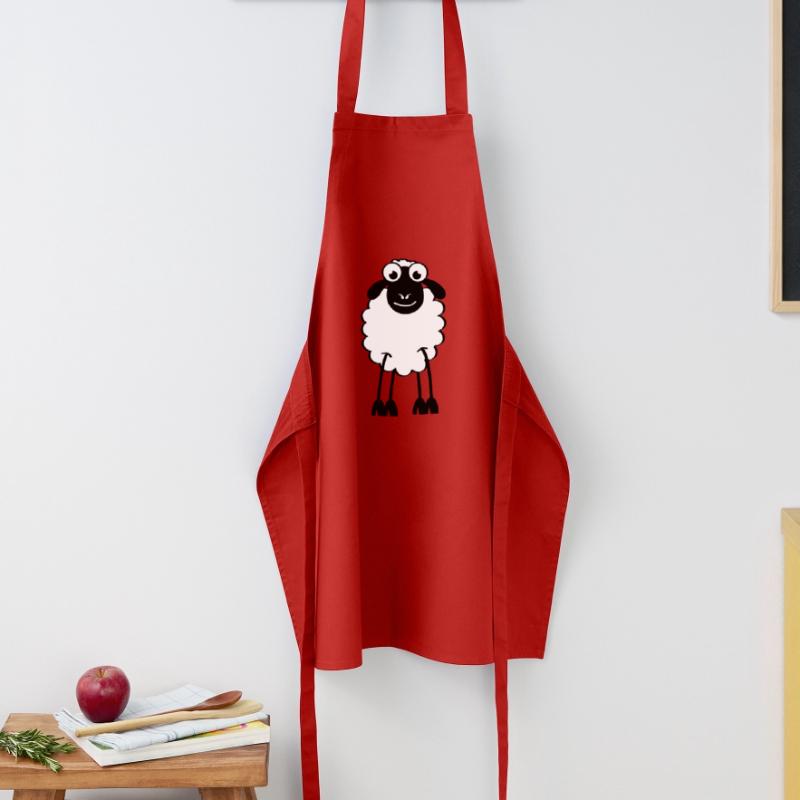 Schafe, weiße oder schwarze Schafe. Träumen oder schlafen Kochschürze