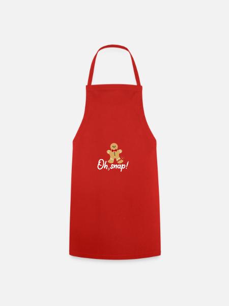Oh Snap Pain d'épice - Tablier de cuisine - rouge