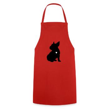 Bully pour mon coeur - Tablier de cuisine - rouge - Devant - AI Model Male 185 dark (185cm)