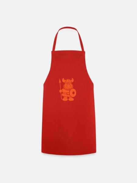 Viking gift saying Denmark North - Cooking Apron - red