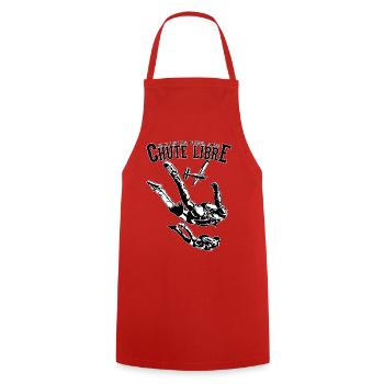 Qui ne saute pas ne volera jamais - Tablier de cuisine - rouge - Devant - AI Model Male 185 dark (185cm)