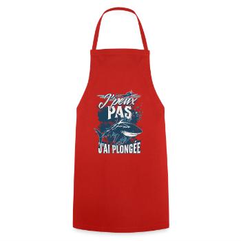 Aquatic Distress Tackler - Cooking Apron - red - Front - AI Model Male 185 dark (185cm)