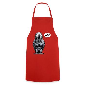 No African Grey Parrot Parrot Owner Parrots - Cooking Apron - red - Front - AI Model Male 185 dark (185cm)