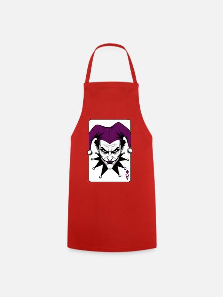 Harlekin Joker Clown Illustration - Kochschürze - Rot