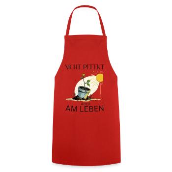 Growing arborvitae in flower pot - Cooking Apron - red - Front - AI Model Male 185 dark (185cm)