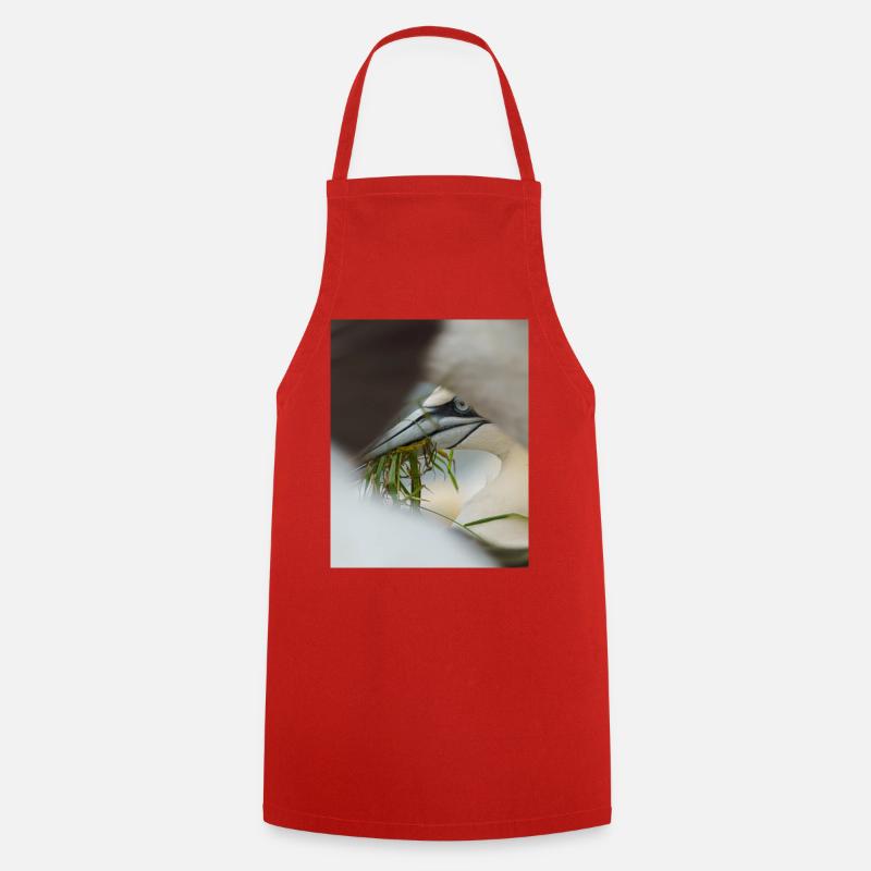 A Gannet framed but other Gannets - Cooking Apron - red