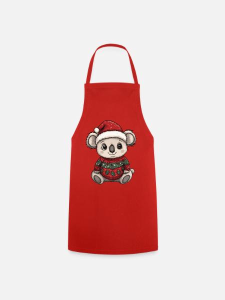 Koala Weihnachten Xmas - Kochschürze - Rot