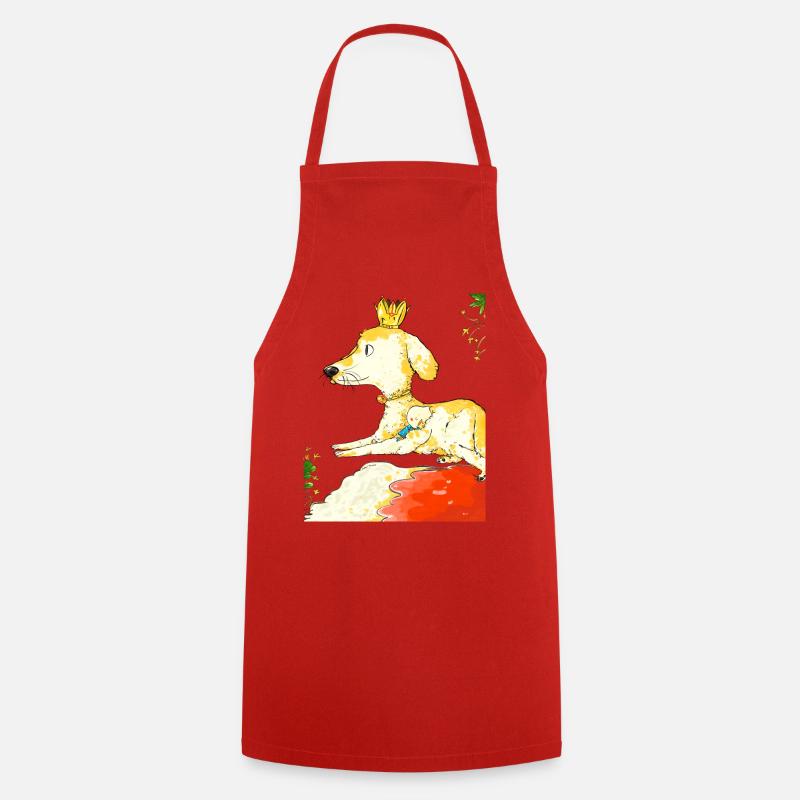 Cuddle with your dog and feel secure - Cooking Apron - red