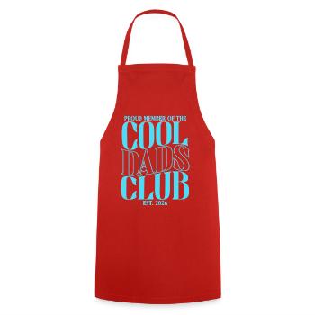 Cool Dads Club - Vatertag Papa Geschenk - Kochschürze - Rot - Vorne - AI Model Male 185 dark (185cm)