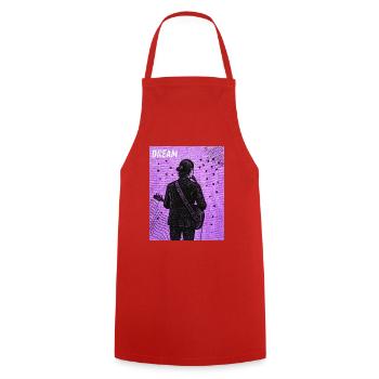 Guitare et rêves illustrés - Tablier de cuisine - rouge - Devant - AI Model Male 185 dark (185cm)