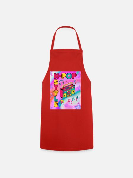 K-Pop Style - Cooking Apron - red
