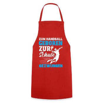 Handball Handballer Handball Trainer Fan Geschenk - Kochschürze - Rot - Vorne - AI Model Male 185 dark (185cm)