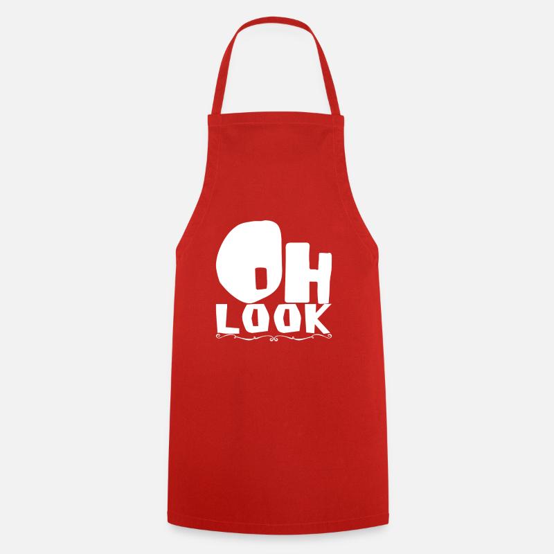 Oh regarde - Tablier de cuisine - rouge