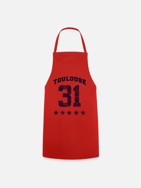 Toulouse 31, 5 étoiles Vintage. - Tablier de cuisine - rouge