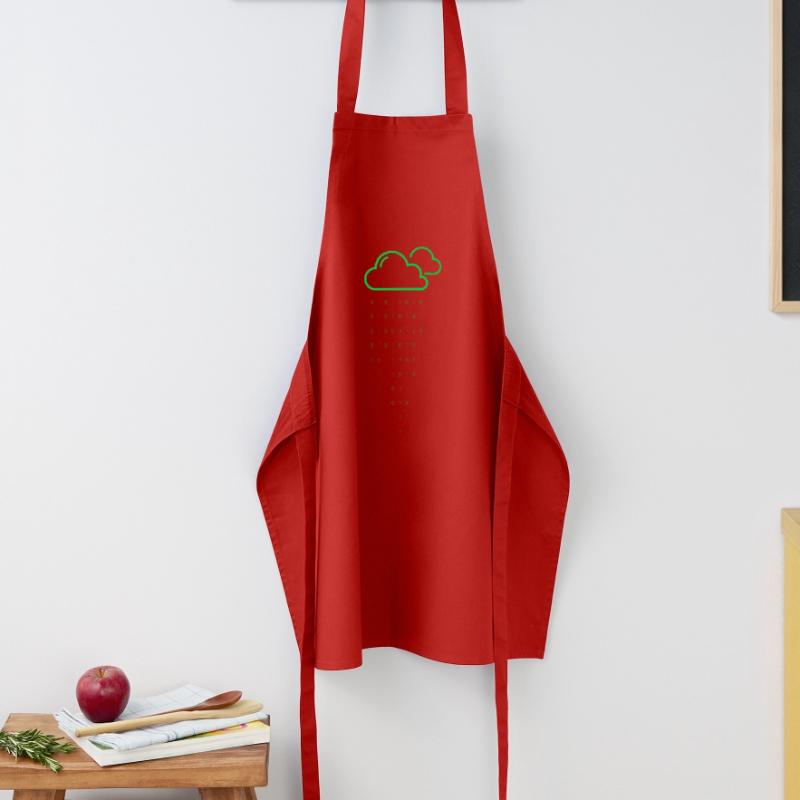Cloud rain code Cooking Apron