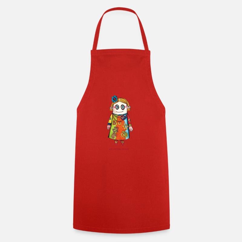 Vauda la poupée - Tablier de cuisine - rouge