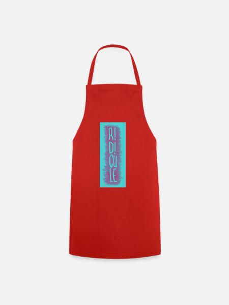 R! D!CULE (Blue & Purple) - Cooking Apron - red