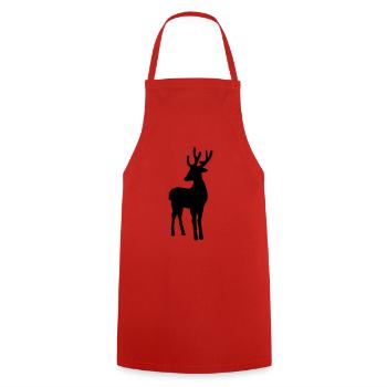 reh_01 - Tablier de cuisine - rouge - Devant - AI Model Male 185 dark (185cm)