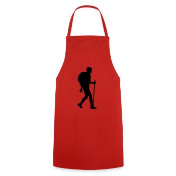 hiking sport - Cooking Apron - red - Front - AI Model Male 185 dark (185cm)