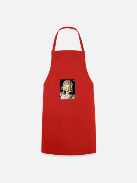 Pietà Michelangelo Fiamme - Cooking Apron - red