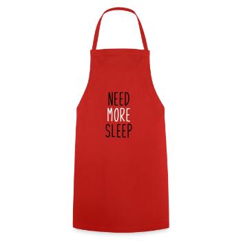 Schlaf. Schlafen. Geschenk. Geschenkidee - Tablier de cuisine - rouge - Devant - AI Model Male 185 dark (185cm)
