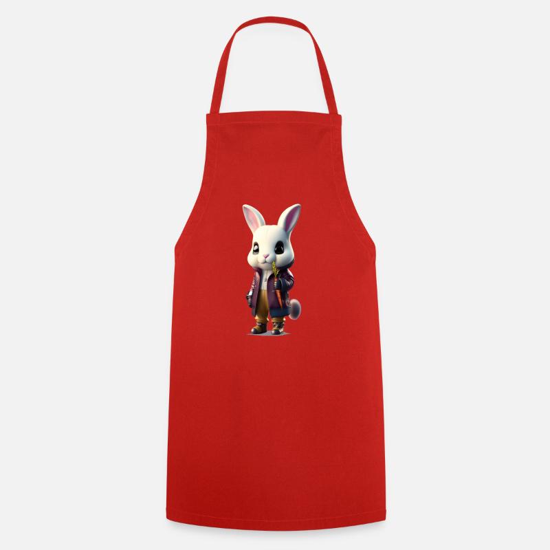 Easter , Easter Cool Anime Easter - Cooking Apron - red
