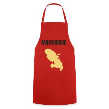 Martinique - West Indies T-shirt - Cooking Apron - red - Front - AI Model Male 185 dark (185cm)