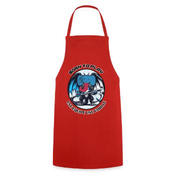 Born to Play Eishockey Monster - Kochschürze - Rot - Vorne - AI Model Male 185 dark (185cm)