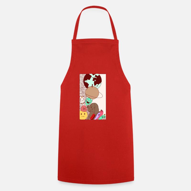 Colors univers  - Tablier de cuisine - rouge