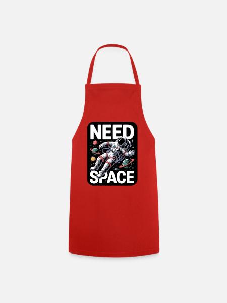 I Need Space - Kochschürze - Rot