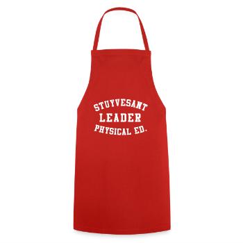 Stuyvesant Leiter Sportunterricht - Kochschürze - Rot - Vorne - AI Model Male 185 dark (185cm)