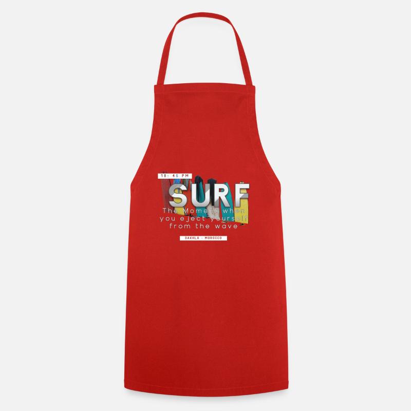 Surfing - Cooking Apron - red